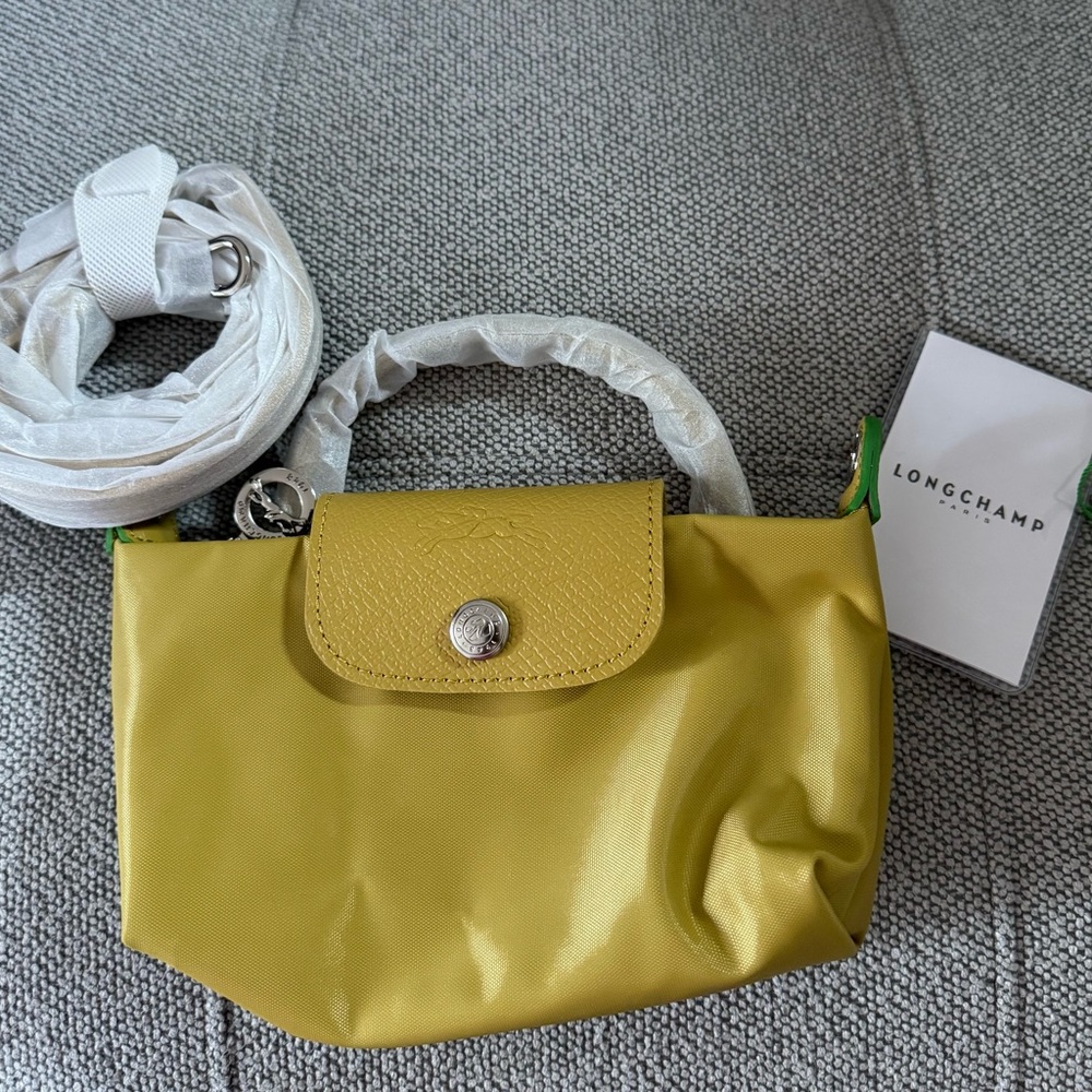 Longchamp mustard yellow bag